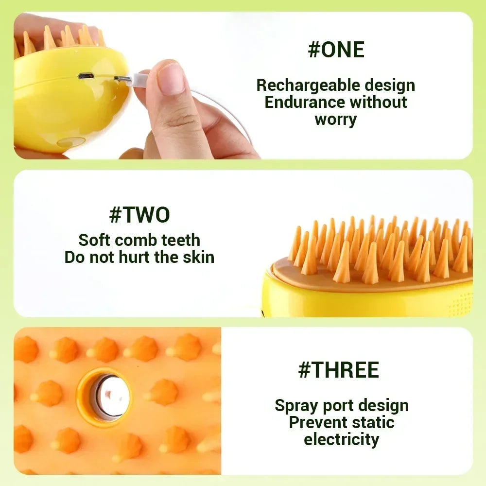 Electric Steamy Brush for pets